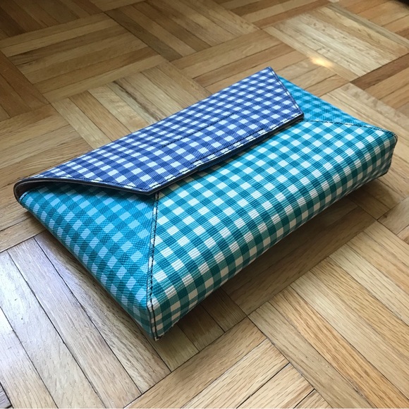 J. Crew Gingham Print Clutch - Picture 2 of 16
